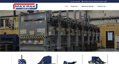 Desktop Screenshot of maxpakbalers.com